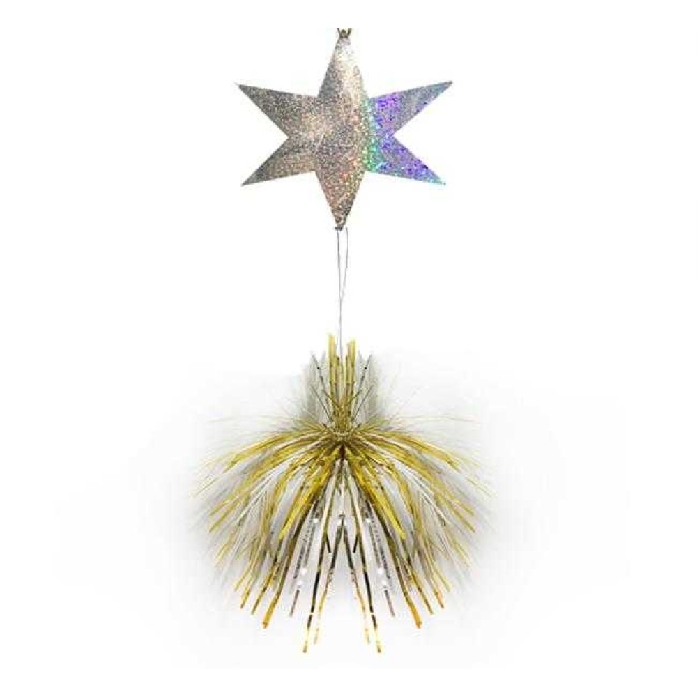 Süs Hologramlı Yıldız 5'li Püsküllü