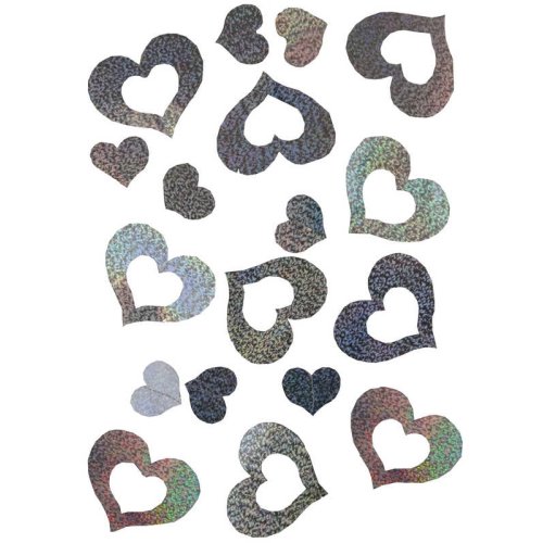 SÜS KALP HOLOGRAMLI FON SÜSÜ 2MT GÜMÜŞ PK:1 KL:500