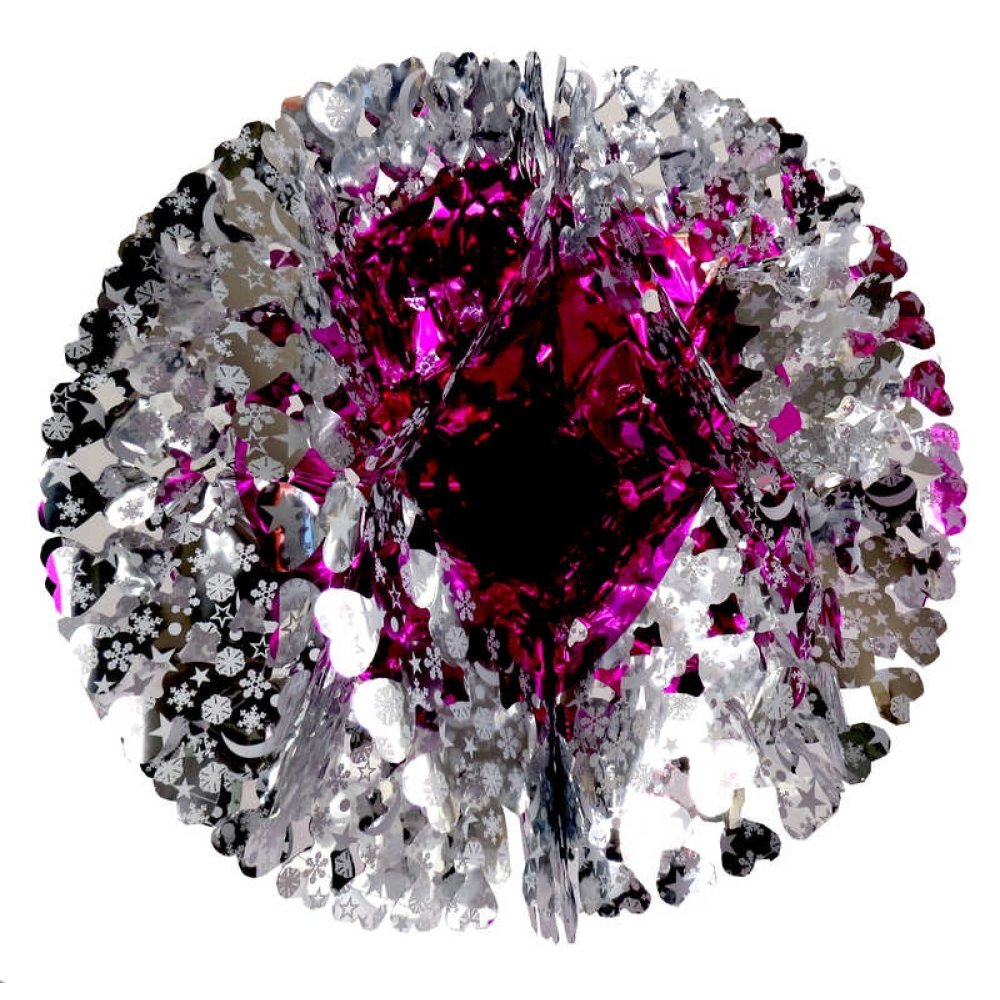 SÜS METALİZE AVİZE MODELİ 50CM FUŞYA PK:10 KL:200