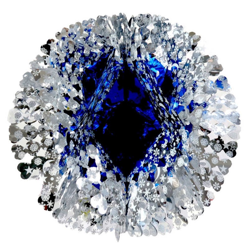 SÜS METALİZE AVİZE MODELİ 50CM LACİVERT PK:10 KL:200