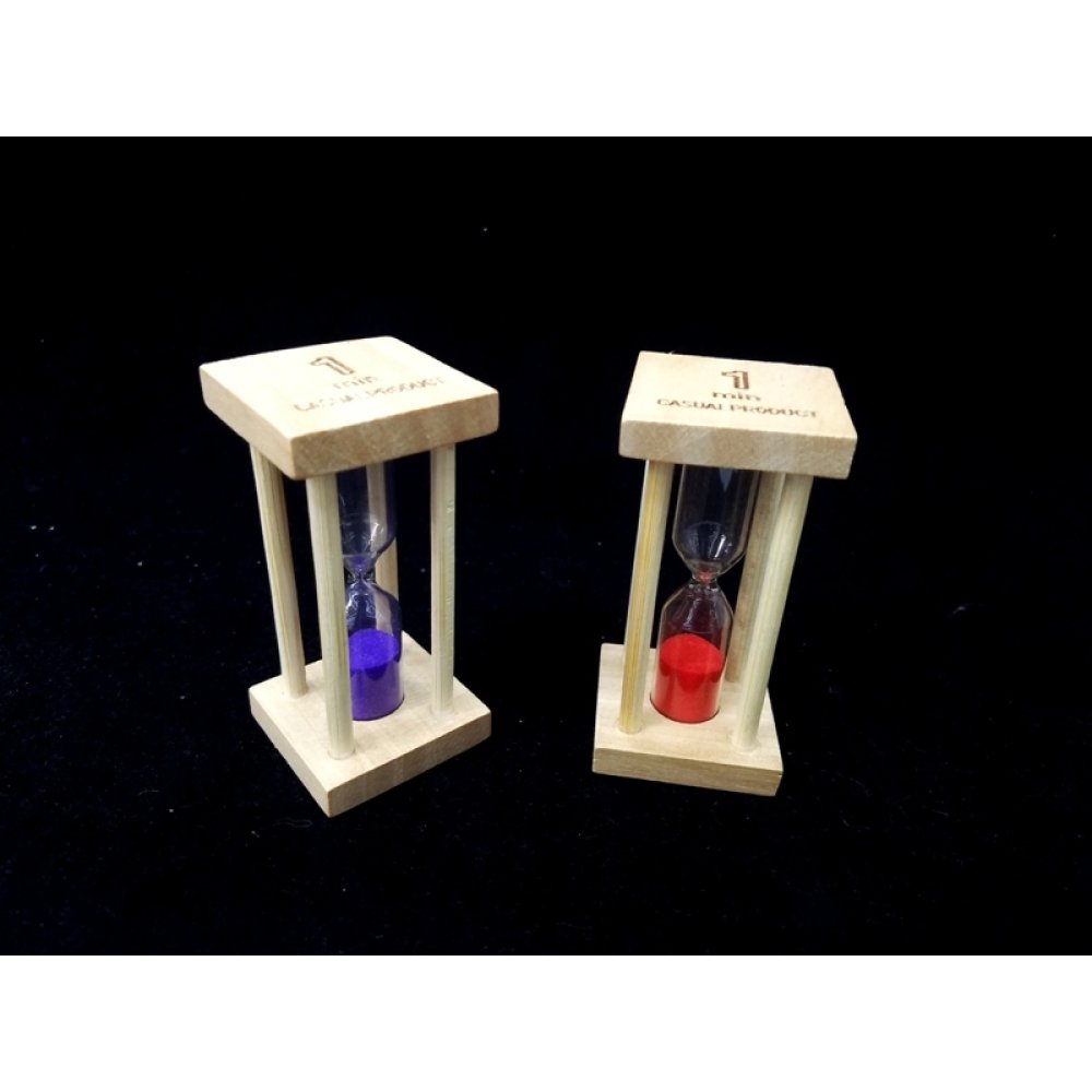 Toptan 1 Dakikalık Promosyon Ahşap Kum Saati