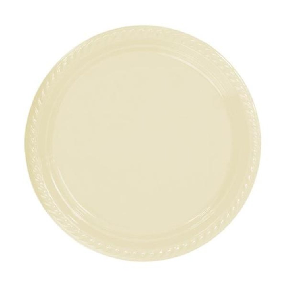 Toptan 25 adet Renkli Plastik Doğum Günü Tabağı