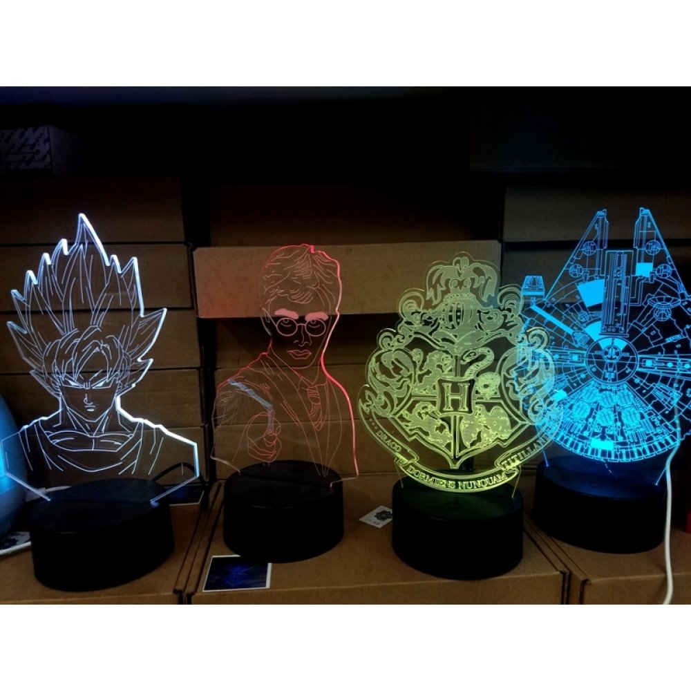 Toptan 3 Boyutlu Harry Potter Pleksi Led Lamba