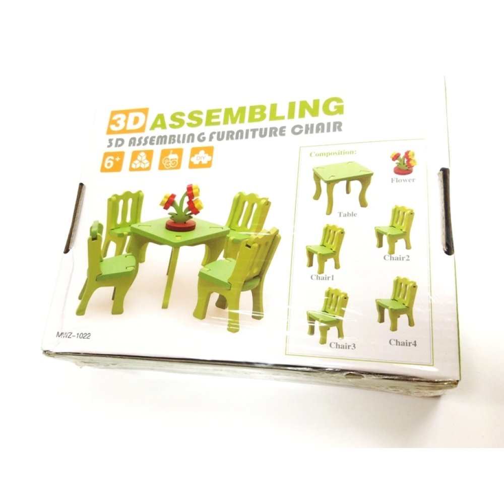 Toptan 3 Boyutlu Montaj Mobilya Oyuncak Seti