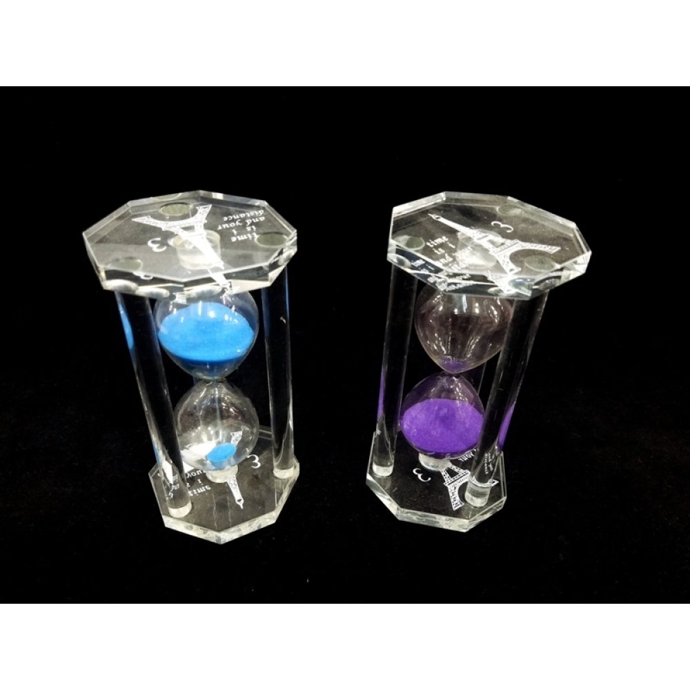 Toptan 3 Dakikalık Akma Süreli Cam Kum Saati