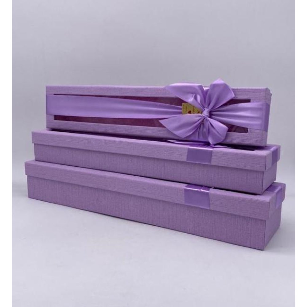 Toptan 3 lü Çiçek Hediye Kutusu