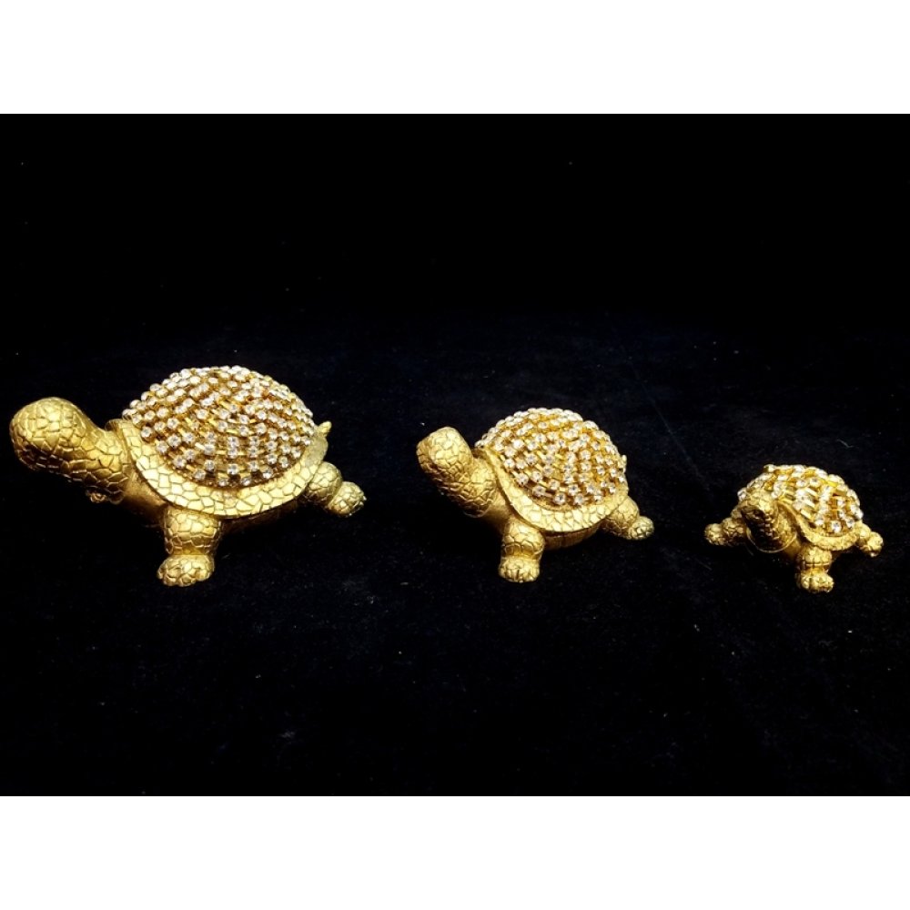 Toptan 3 lü Kaplumbağa Biblo Seti