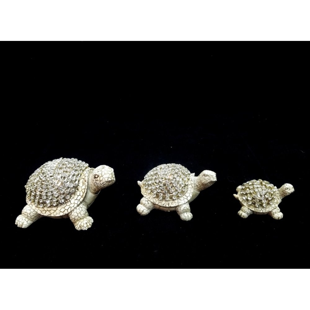 Toptan 3 lü Kaplumbağa Biblo Seti