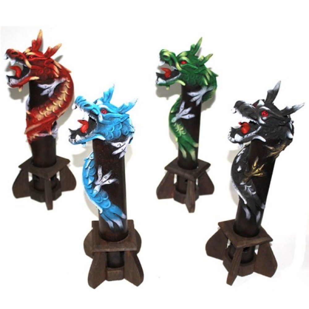 Toptan 35 cm Ahşap Dragon Tütsülük