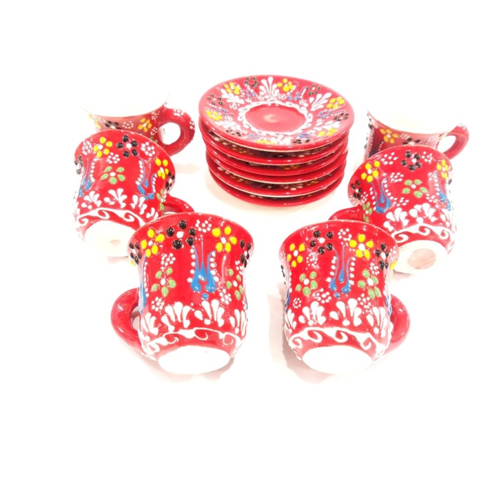 Toptan 6'lı Kahve Fincan Takımı