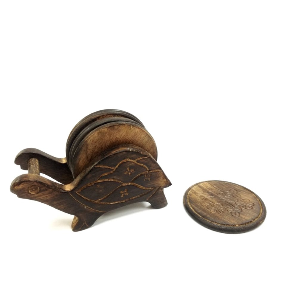 Toptan Ahşap Bardak Altlığı Seti