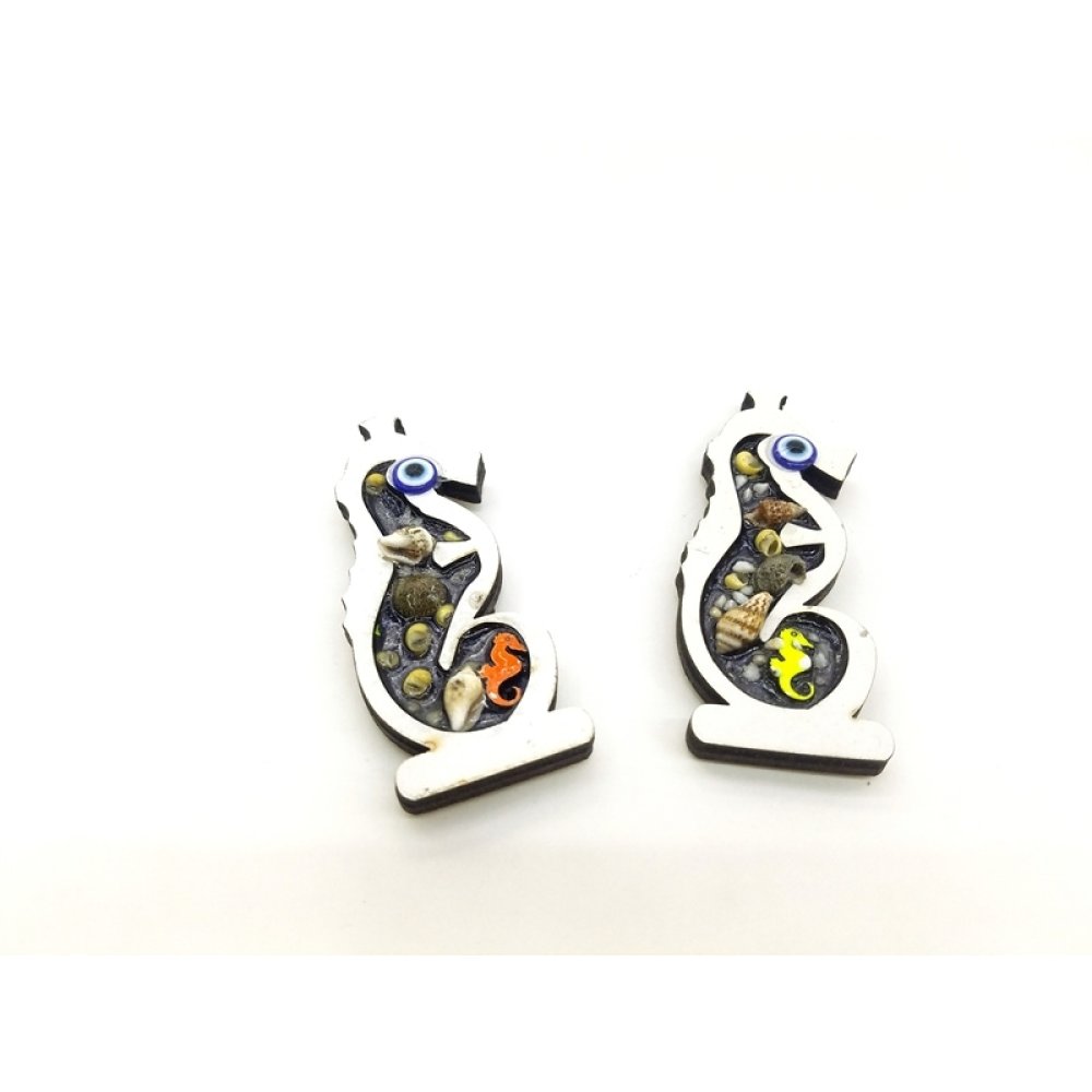 Toptan Ahşap Deniz Atı Magnet