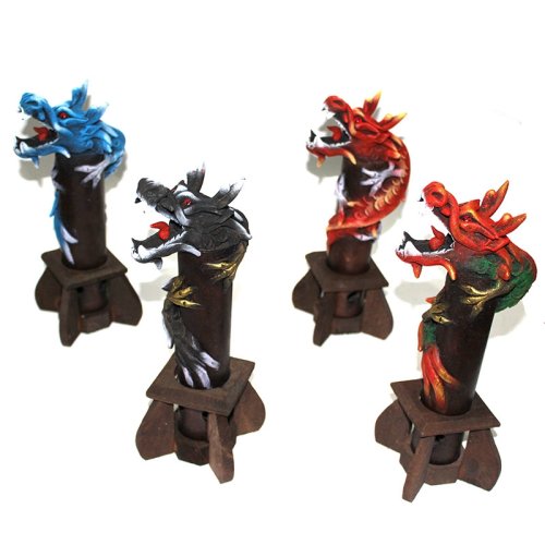 Toptan Ahşap Dragon Tütsülük 30 cm