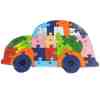 Toptan Ahşap Eğitici Oyuncak Rakamlı Harfli Yapboz 3D Puzzle