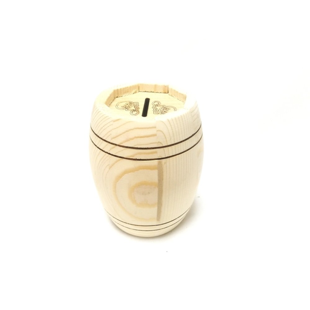 Toptan Ahşap Fıçı Şeklinde Kumbara