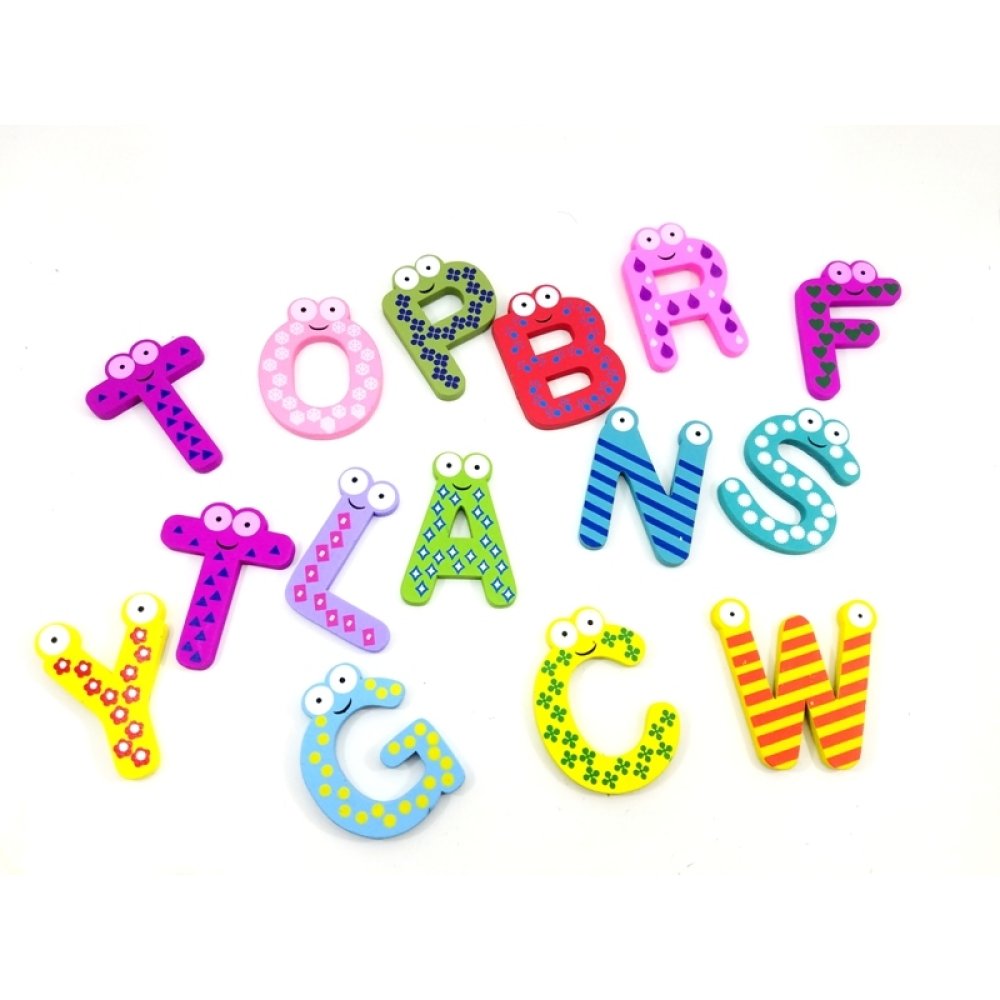 Toptan Ahşap Harf Buzdolabı Magnetleri