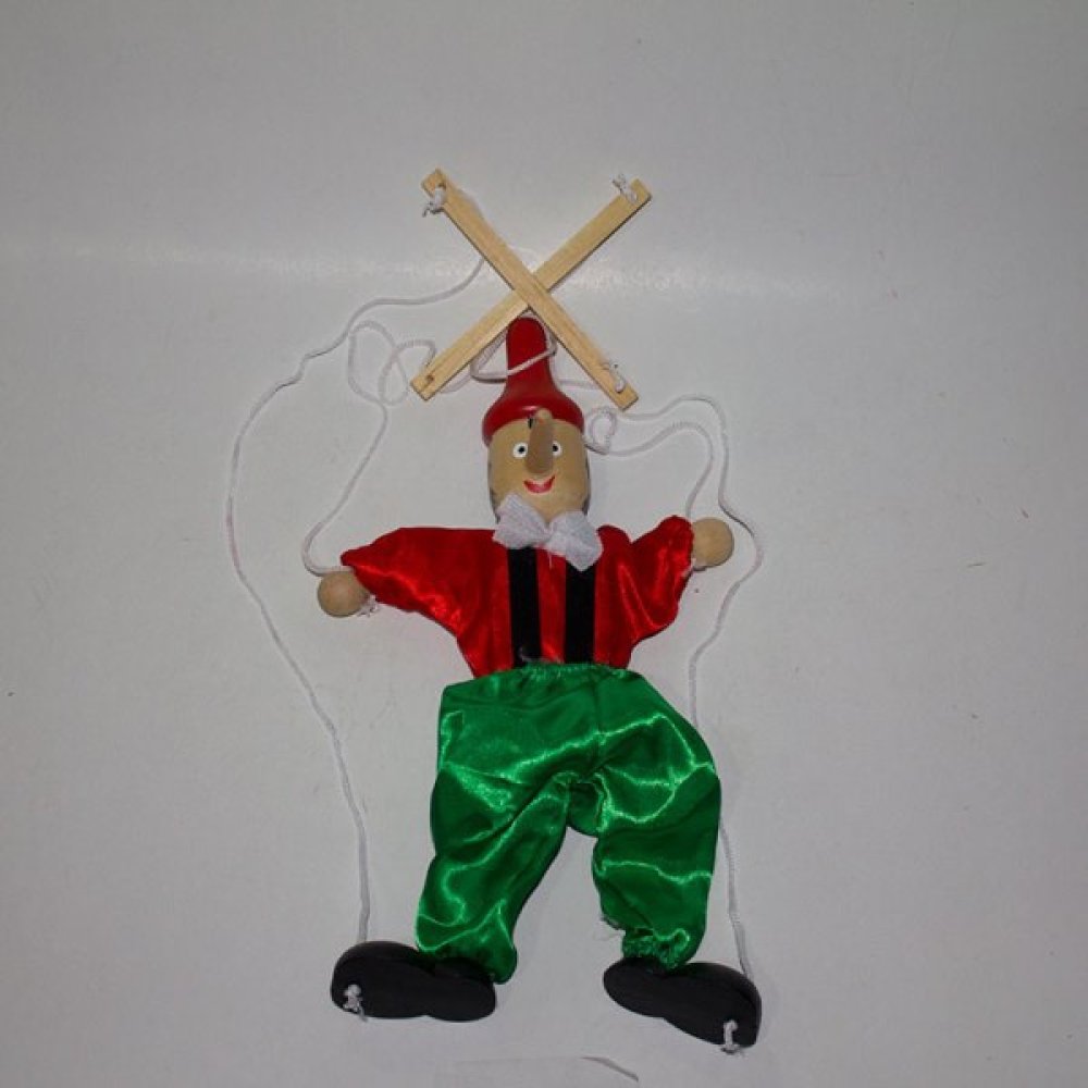 Toptan Ahşap İpli Pinokyo Kuklası