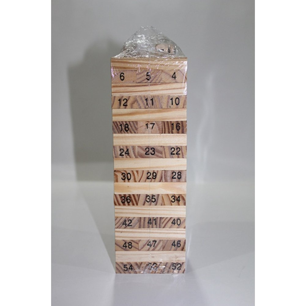 Toptan Ahşap Jenga Denge Oyunu Büyük Boy