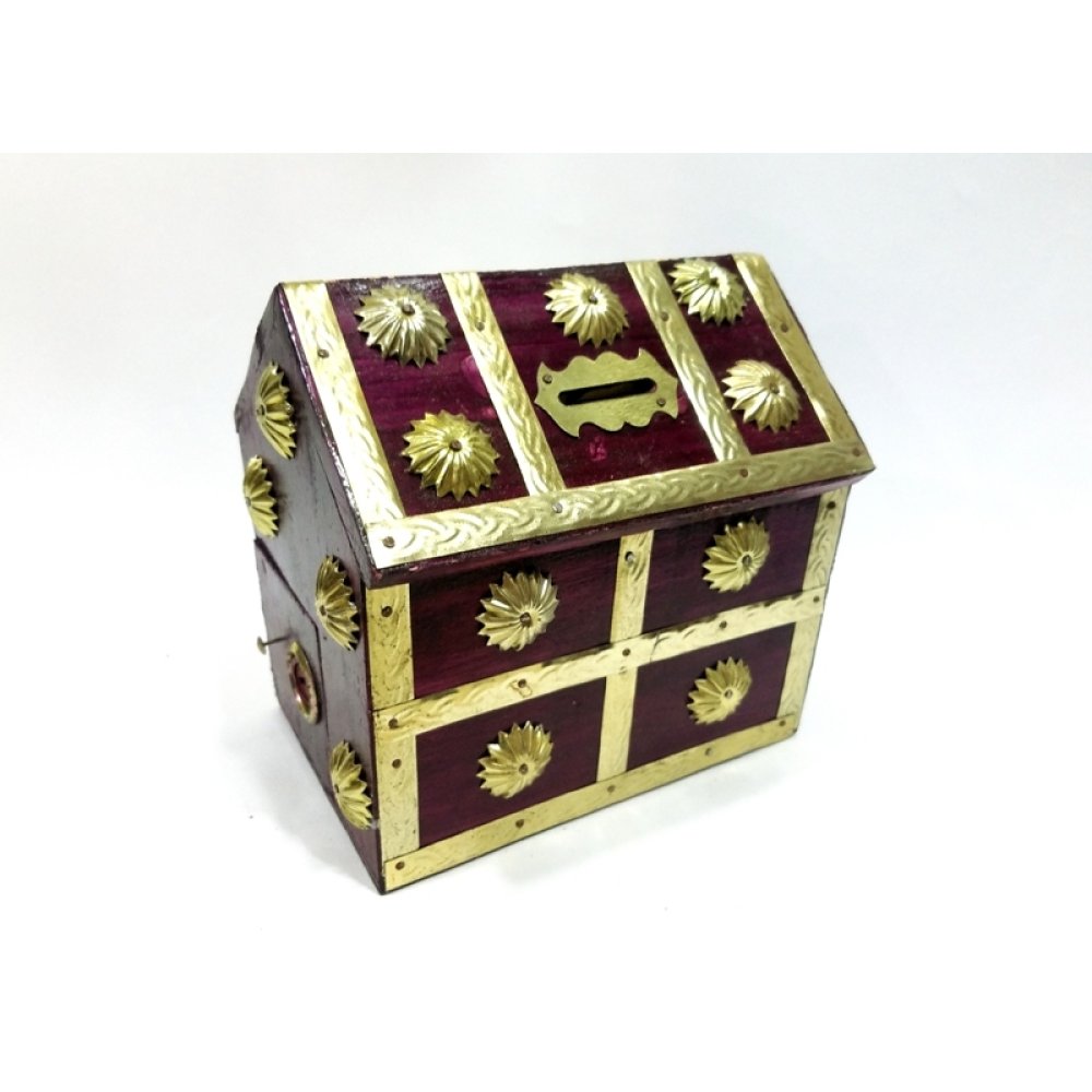 Toptan Ahşap Kumbara Ev Şeklinde