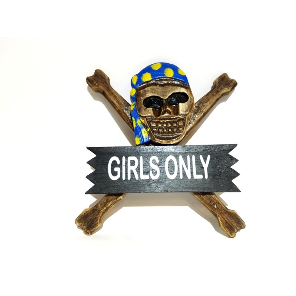 Toptan Ahşap Kuru Kafa Duvar Yazısı Büyük Boy