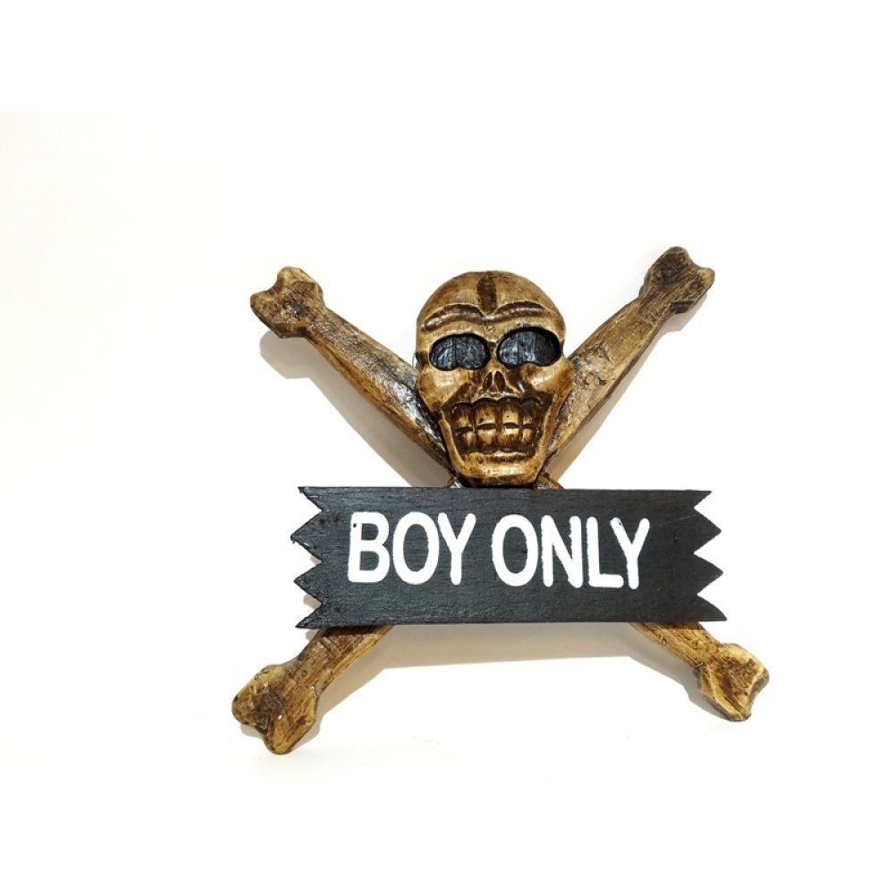 Toptan Ahşap Kuru Kafa Duvar Yazısı Büyük Boy