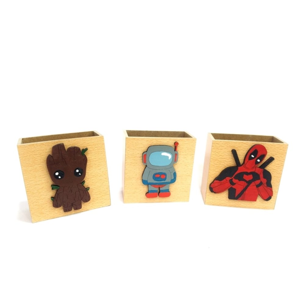 Toptan Ahşap Masaüstü Kalemlik