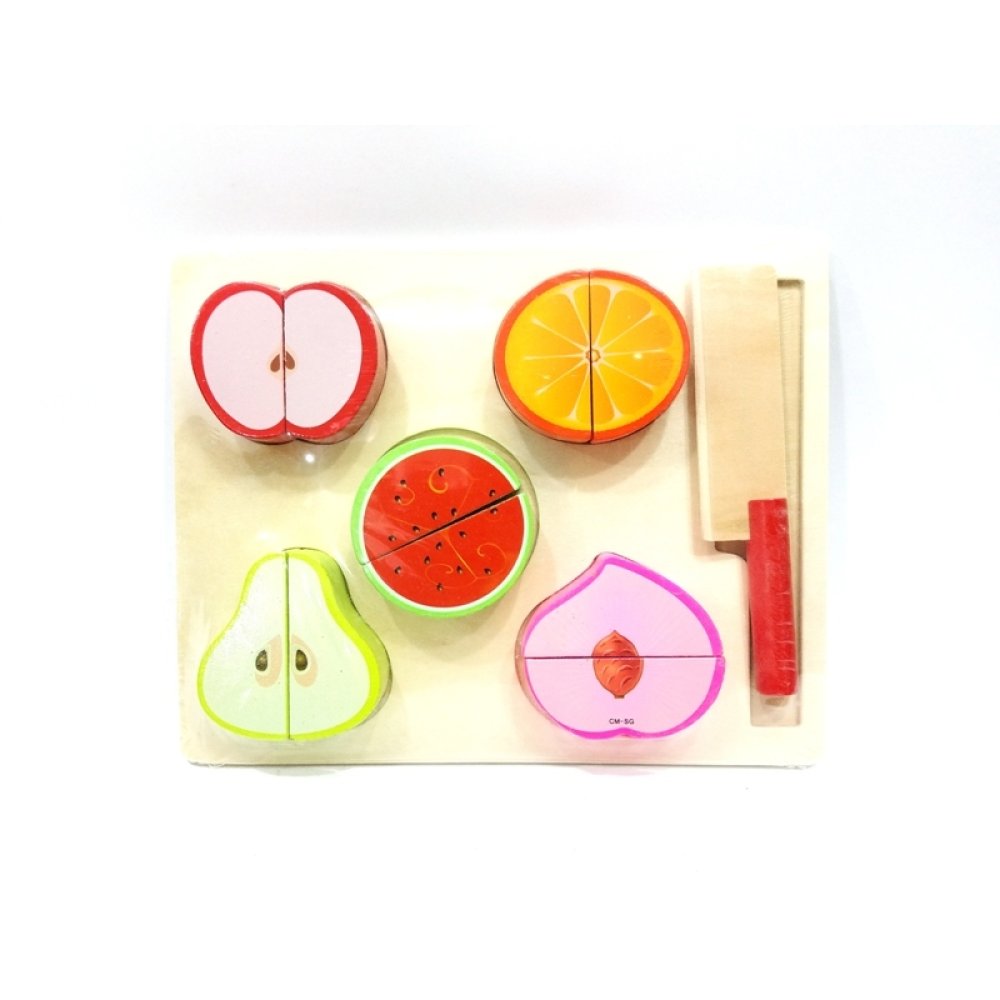 Toptan Ahşap Meyve Sebze Kesme Seti Oyuncak