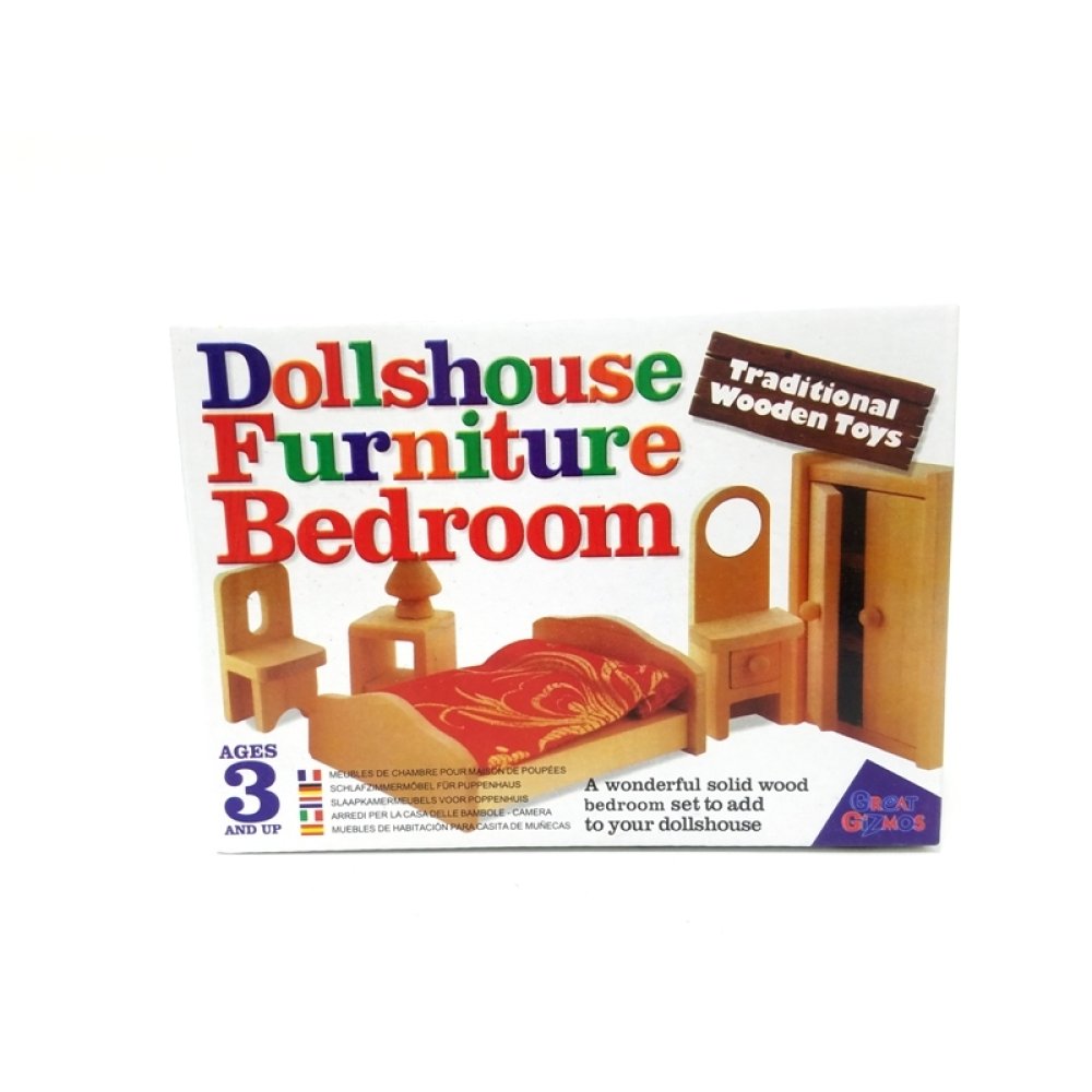 Toptan Ahşap Oyuncak Minyatür Ev Mobilya Seti