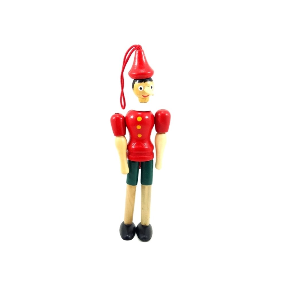 Toptan Ahşap Pinokyo Kukla 15 cm