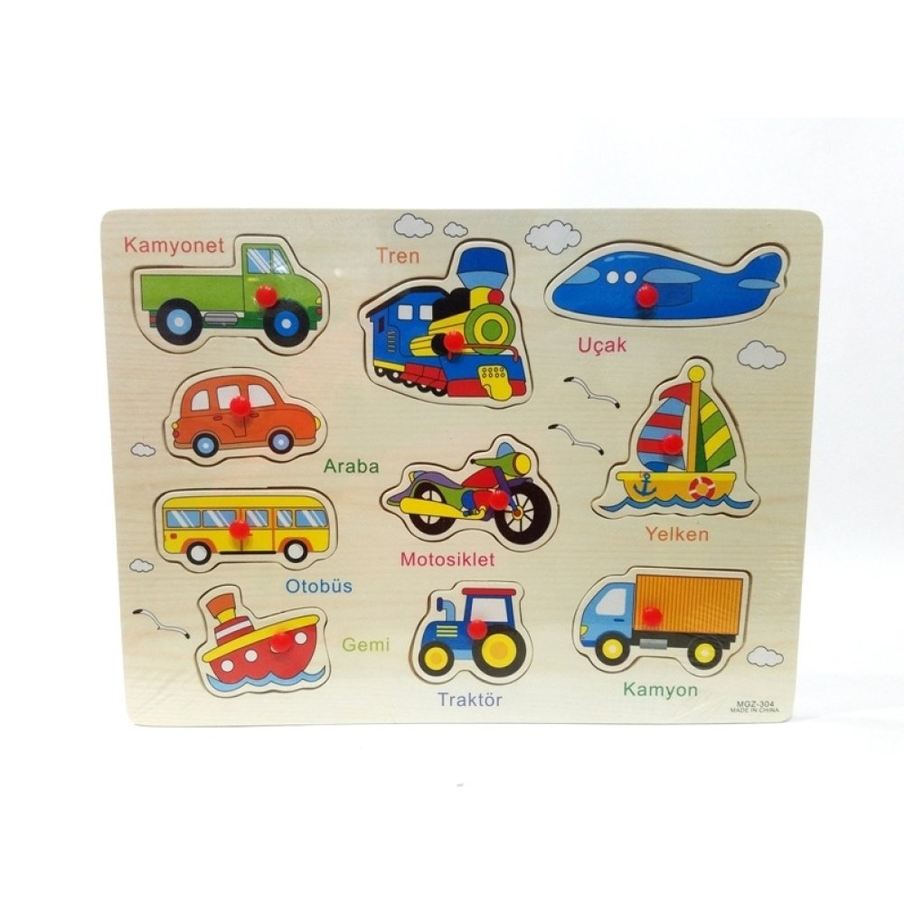 Toptan Ahşap Puzzle Taşıtlar