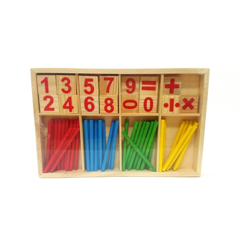 Toptan Ahşap Sayı Çubukları ve Rakamlar