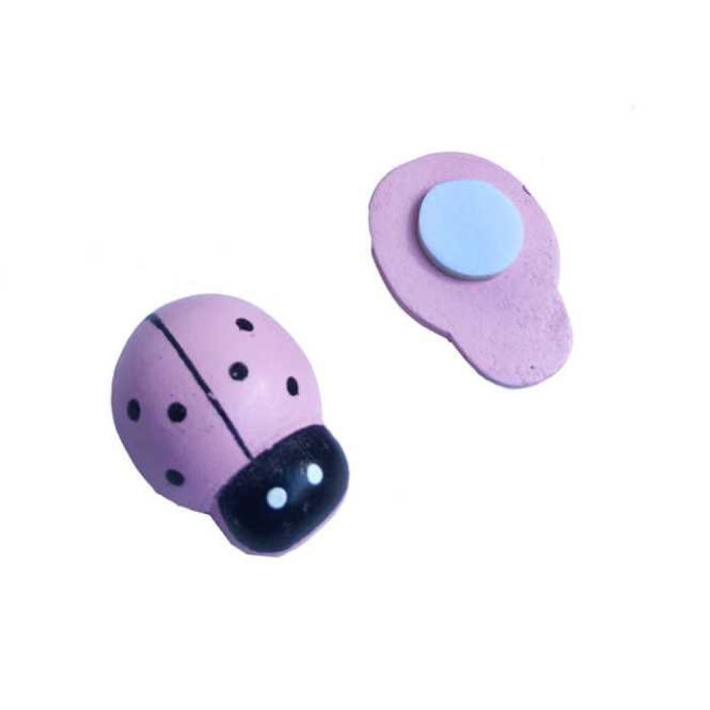 Toptan Ahşap Uğur Böceği Küçük Boy 100 adet