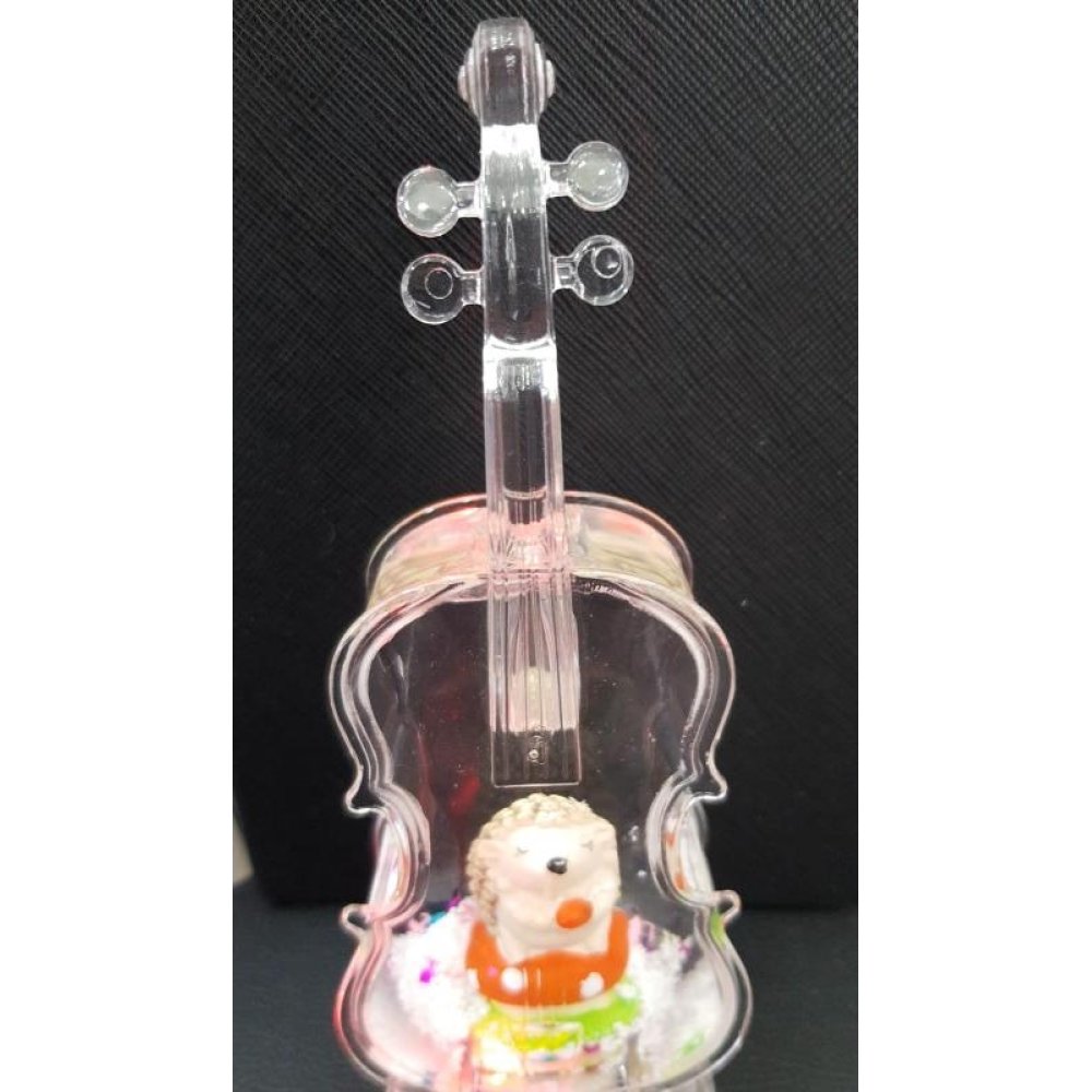 Toptan Akrilik Sulu Işıklı Keman Biblo