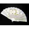 Toptan Altın Renk Simli Beyaz Yelpaze