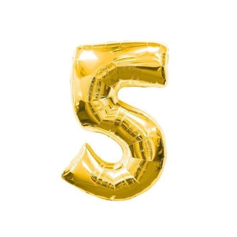 Toptan Altın ve Gümüş Renk Rakam Şeklinde Folyo Balon 40 inç