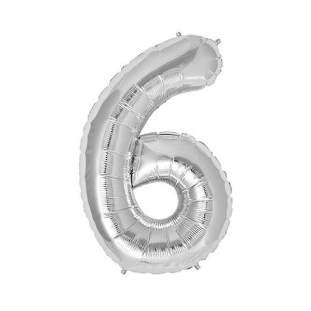 Toptan Altın ve Gümüş Renk Rakam Şeklinde Folyo Balon 40 inç
