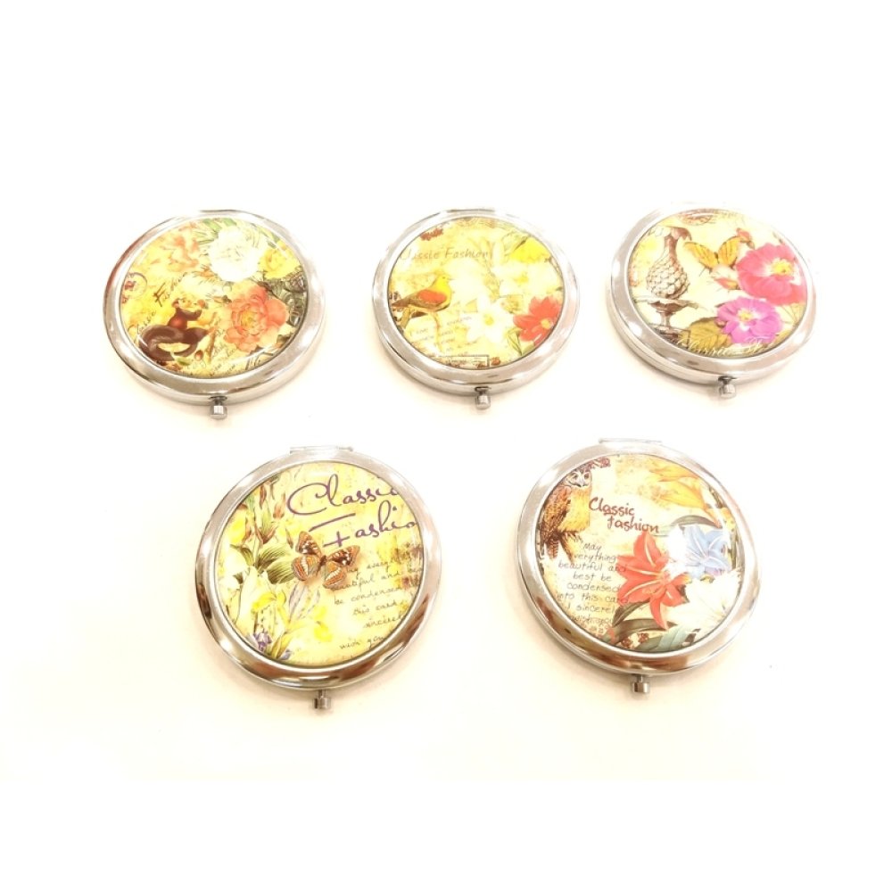 Toptan Anneler Günü İçin Promosyon Metal Cep Aynası