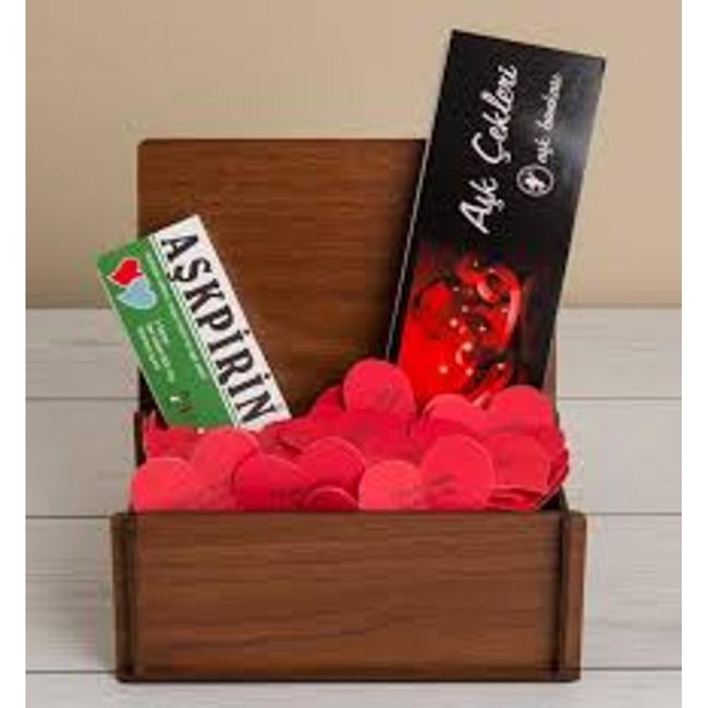 Toptan Aşk Bankası Ahşap Sandık Hediye Kutusu