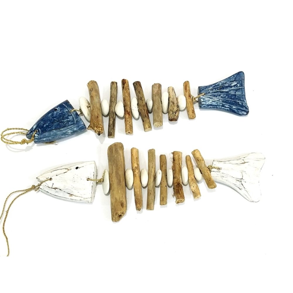 Toptan Askılı Ahşap Balık Dekor