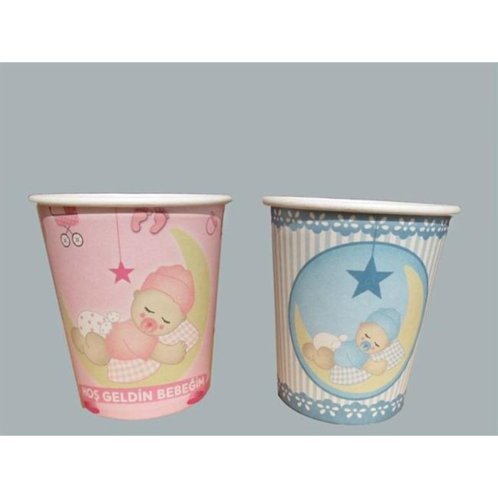 Toptan Aydedeli Pembe Mavi Baby Shower Parti Malzemeleri