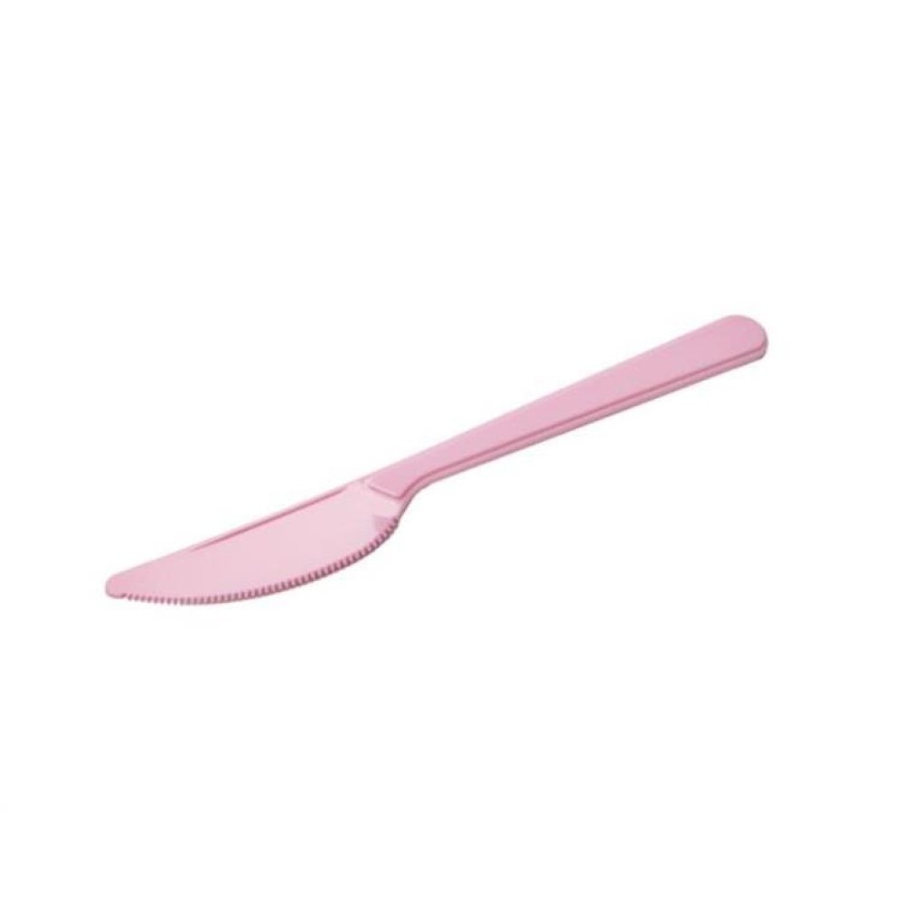 Toptan Baby Shower Ürünleri Renkli Plastik Bıçak 25 adet