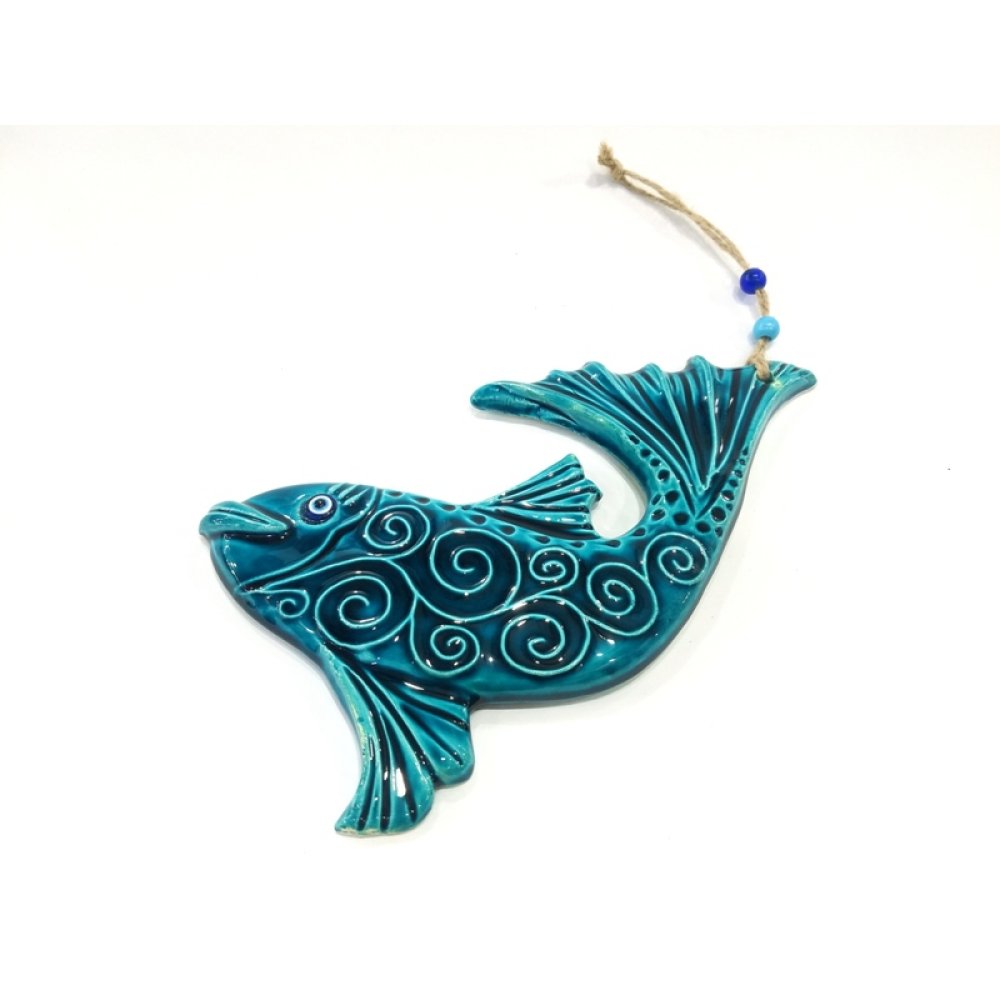 Toptan Balık Tasarım Seramik Duvar Süsü