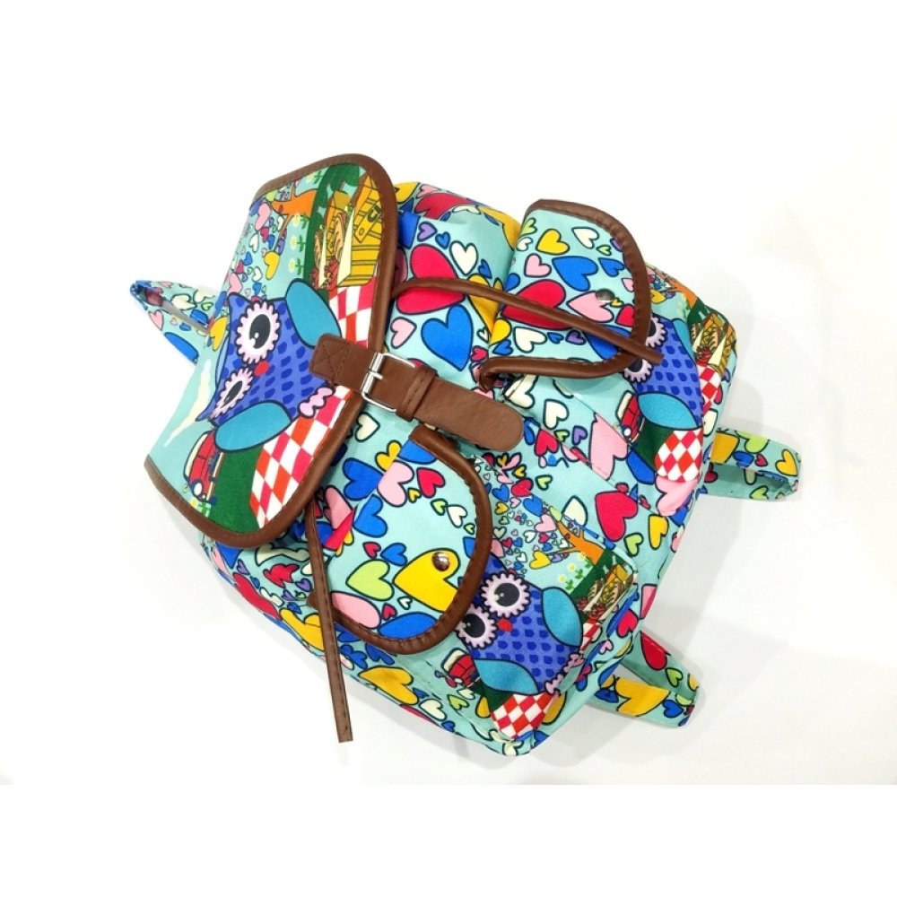 Toptan Baykuş Desenli Sırt Çantaları