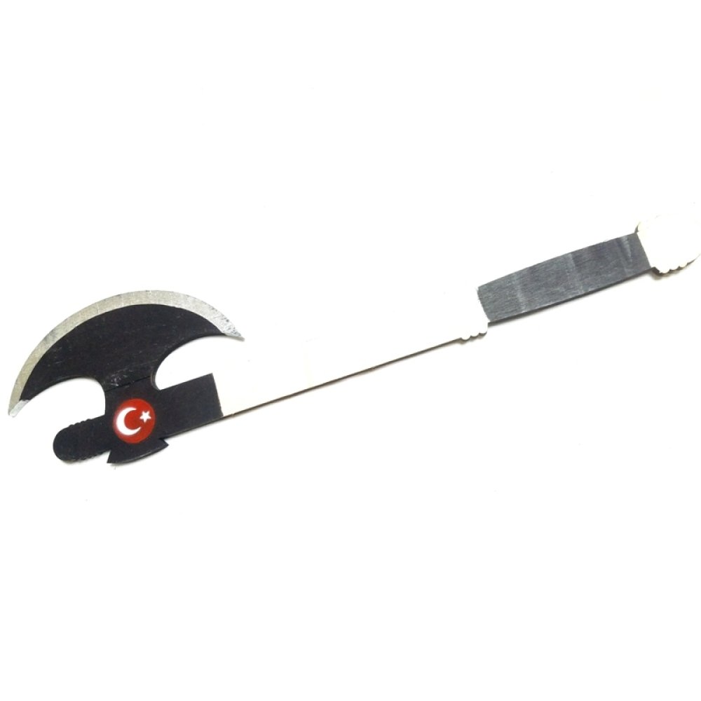 Toptan Bayraklı Ahşap Balta Oyuncak