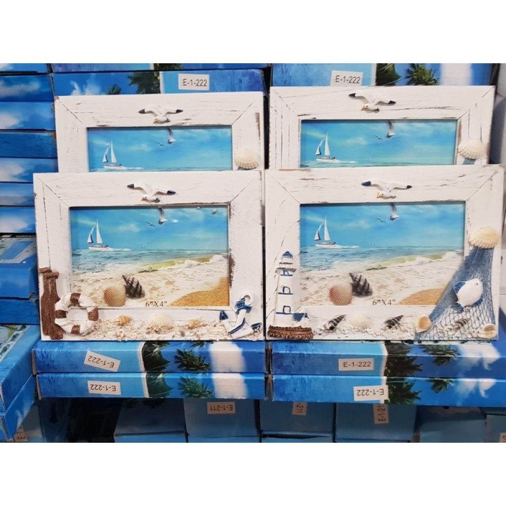Toptan Beyaz Deniz Konseptli Marin Fotoğraf Çerçevesi 6'x4'