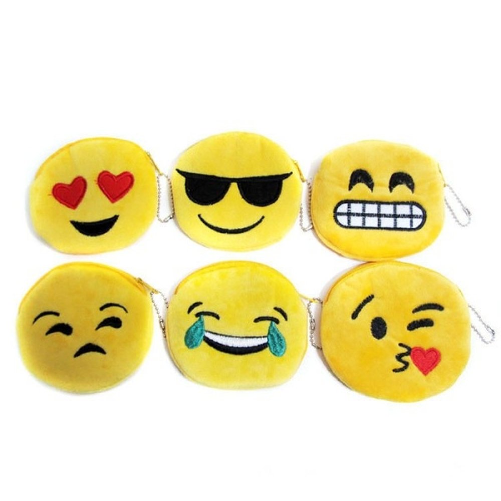 Toptan Bozuk Para Cüzdanı Emoji Anahtarlık