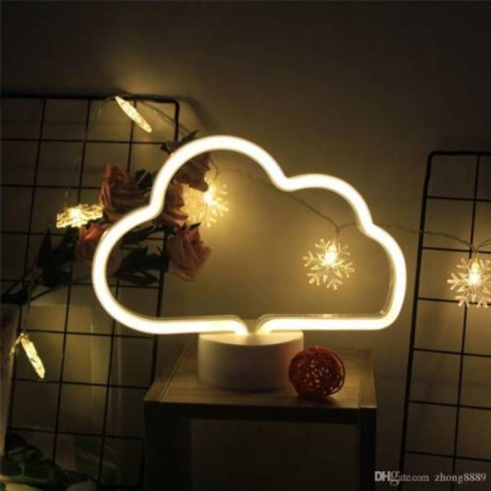 Toptan Bulut Masaüstü Neon Gece Lambası