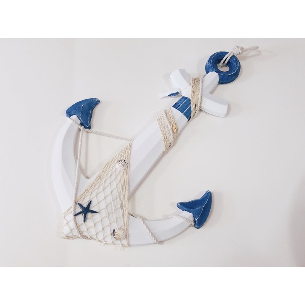 Toptan Büyük Boy Ahşap Dev Çapa Duvar Süsü 67 cm