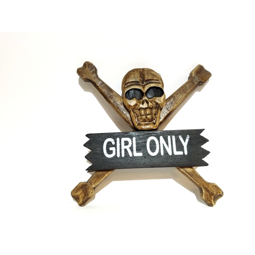 Toptan Büyük Boy Ahşap Kuru Kafa Duvar Süsü