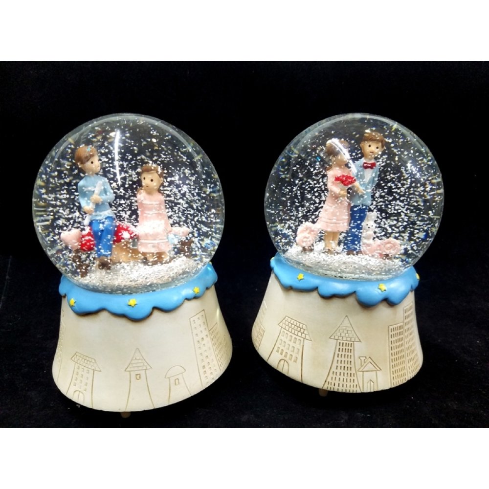 Toptan Büyük Boy Kurmalı Kar Küresi